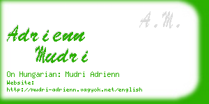 adrienn mudri business card